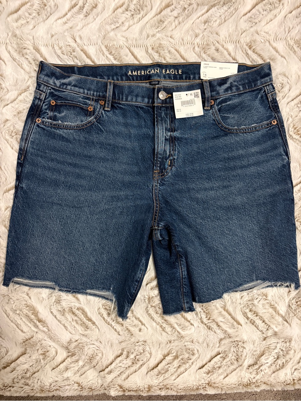 American Eagle Outfitters Dark Blue Women's Denim Shorts size 14